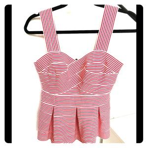 Anthropologie peplum top